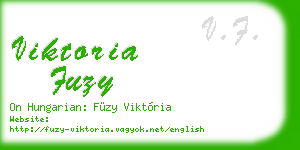 viktoria fuzy business card