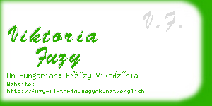 viktoria fuzy business card